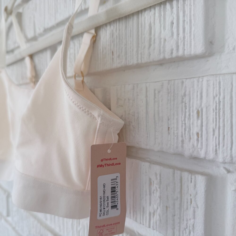 ThirdLove Organic Cloud Cotton Scoop Bralette Size MDsea-salt / MD - Picture 4 of 5